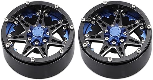 Miniatura 3 de LAFEINA 110 RC Crawler Metal 2.2 pulgadas Beadlock Ruedas Llantas para 110 RC Crawler Car Axial SCX10 RR10 Wraith 90048 Traxxas TRX4 G500 TRX6 G63