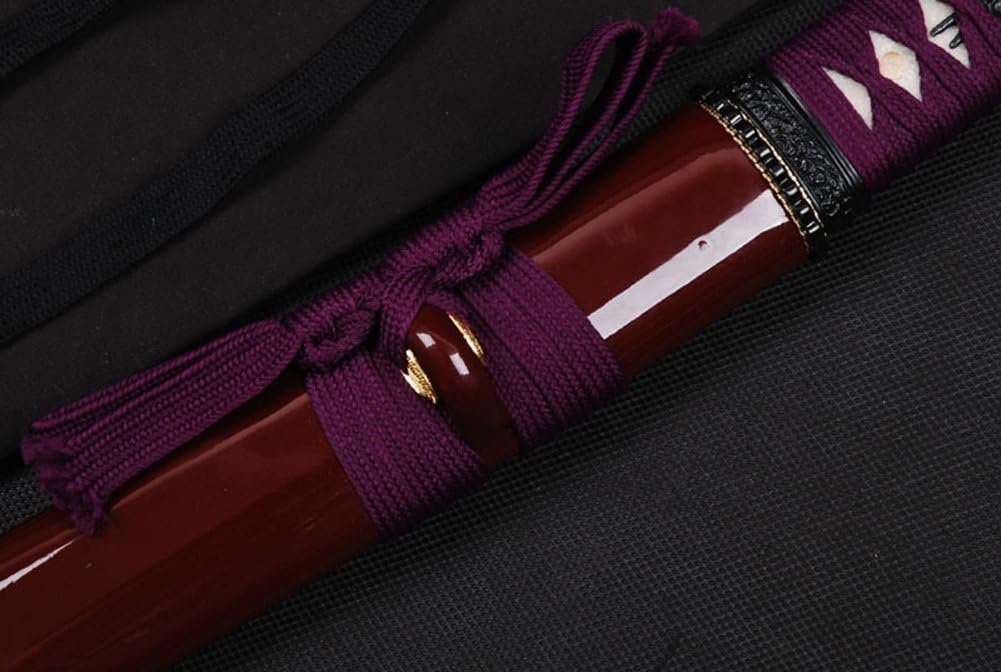 Full Tang Unokubitsukuri Carbon Steel Japanese Samurai Tanto Small Sword Short Katana - Image 7