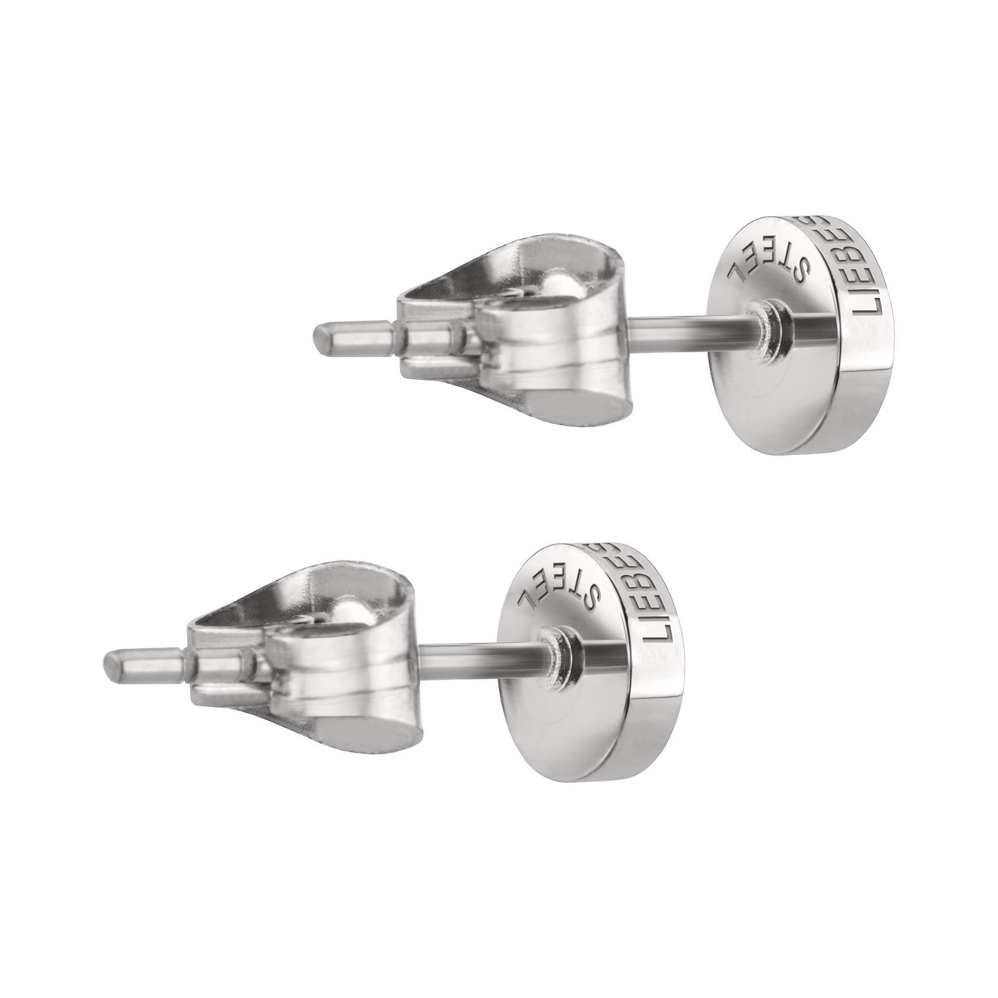 Liebeskind LJ-0503-N-45 Damen Collier Herz Edelstahl Silber 45 cm One Size & TIME & JEWEL Ohrstecker LJ-0483-E-05 Silber