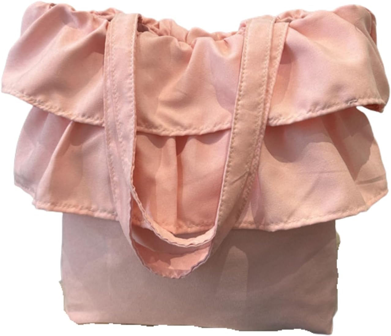 Cute Slouchy Ruched Hobo Bag - Y2k Ruffle Fairycore Aesthetic Design, Canvas Crossbody Purse Tote for Daily Work