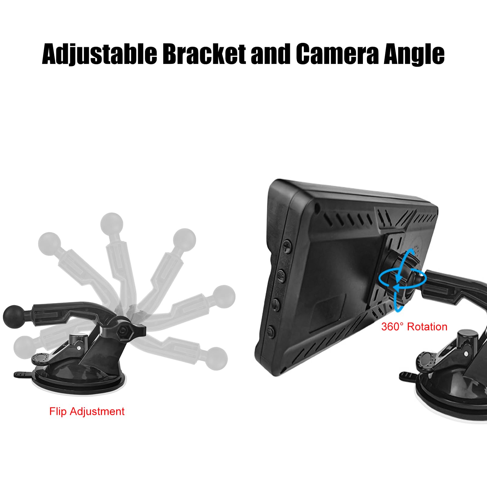 Shkalacar Cámara de coche para bebé, monitor de bebé de 6,86 pulgadas, 1080P, doble canal, con visión nocturna por infrarrojos y ángulo de visión amplio de 150°, para asiento trasero