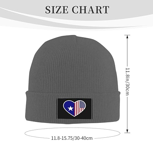 Miniatura 3 de I Love America and Bonnie Blue Flag Beanie Hat for Men Women Hats Warm Cozy Knitted Caps Black Skull Cap