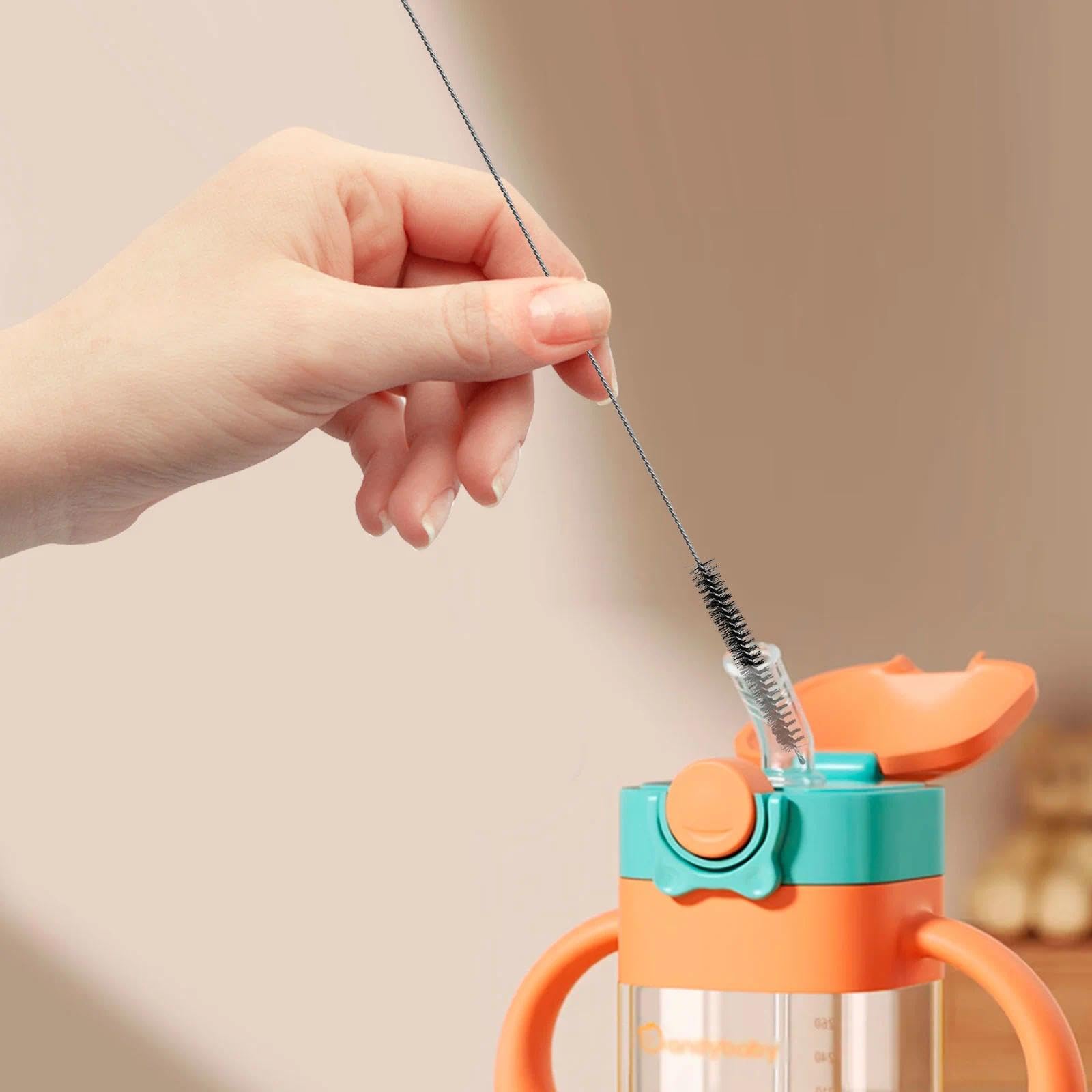 Scovolino per Bottiglie - Set di Spazzole per Pulire in Nylon 13 Pezzi per Macchine da Caffè, Tubi per Latte, Teiere e Beccucci