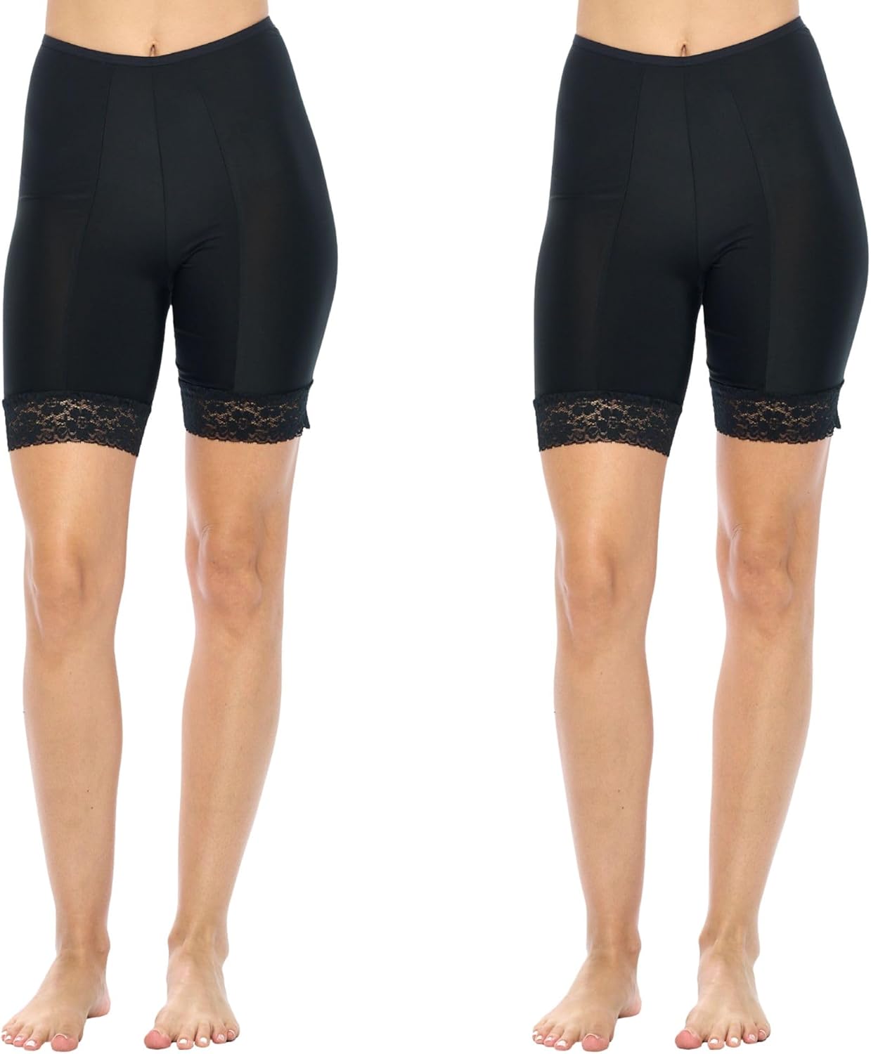 Undersummers Fusion High Waist Slip Short, Thigh Anti Chafing Shorts Women, Slip Shorts for Women Under Dress, 7”