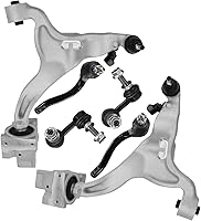 Vista 60 de Detroit Axle - Kit de suspensión delantera RWD para Chrysler 300 Dodge Challenger Charger Magnum, brazos de control superior con barras