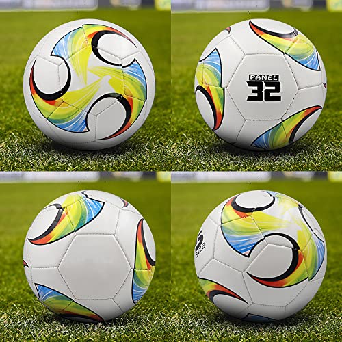 Abaji Soccer Ball Colorful Size 2 Pu Surface Tight Weaved Vivid Color With Pump And Needle Suitable For Training Practice Or Gift #TOP3