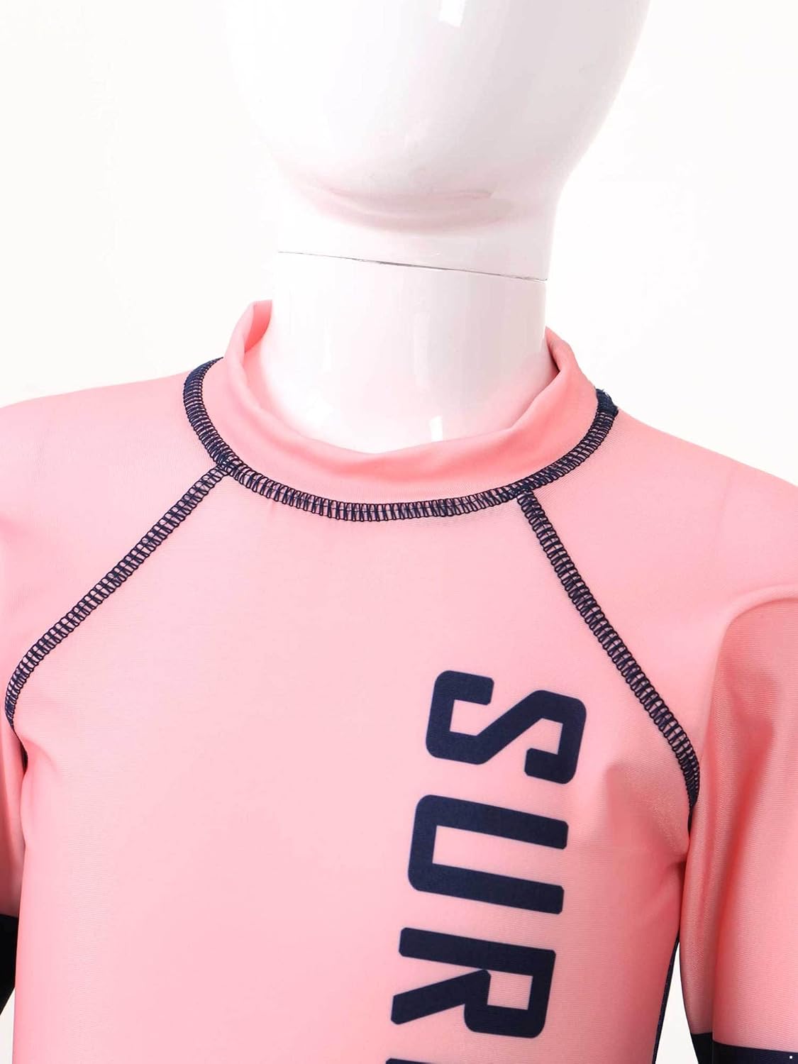 Freebily Kids Girls 2pcs Sun Protection Rash Guard Shirt and Pants Set Water Sports Play Swimsuit