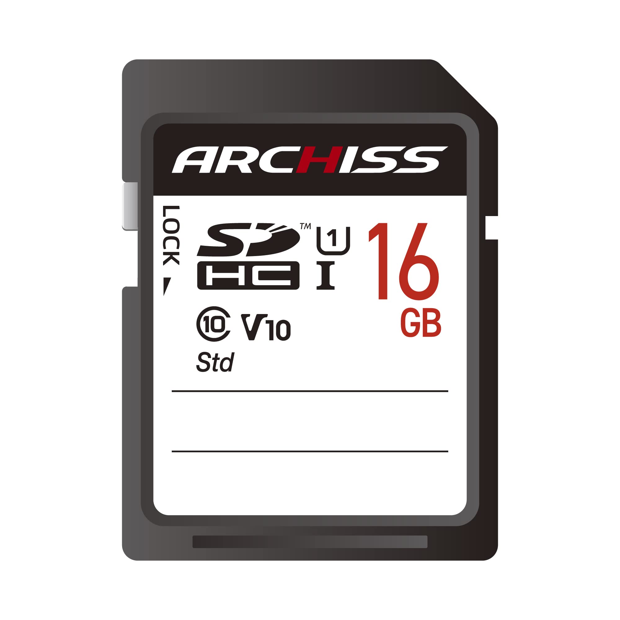 ARCHISS SDカード 16GB SDHCカード UHSスピードクラス1 Video Speed Class 10 AS-016GSD-SU1