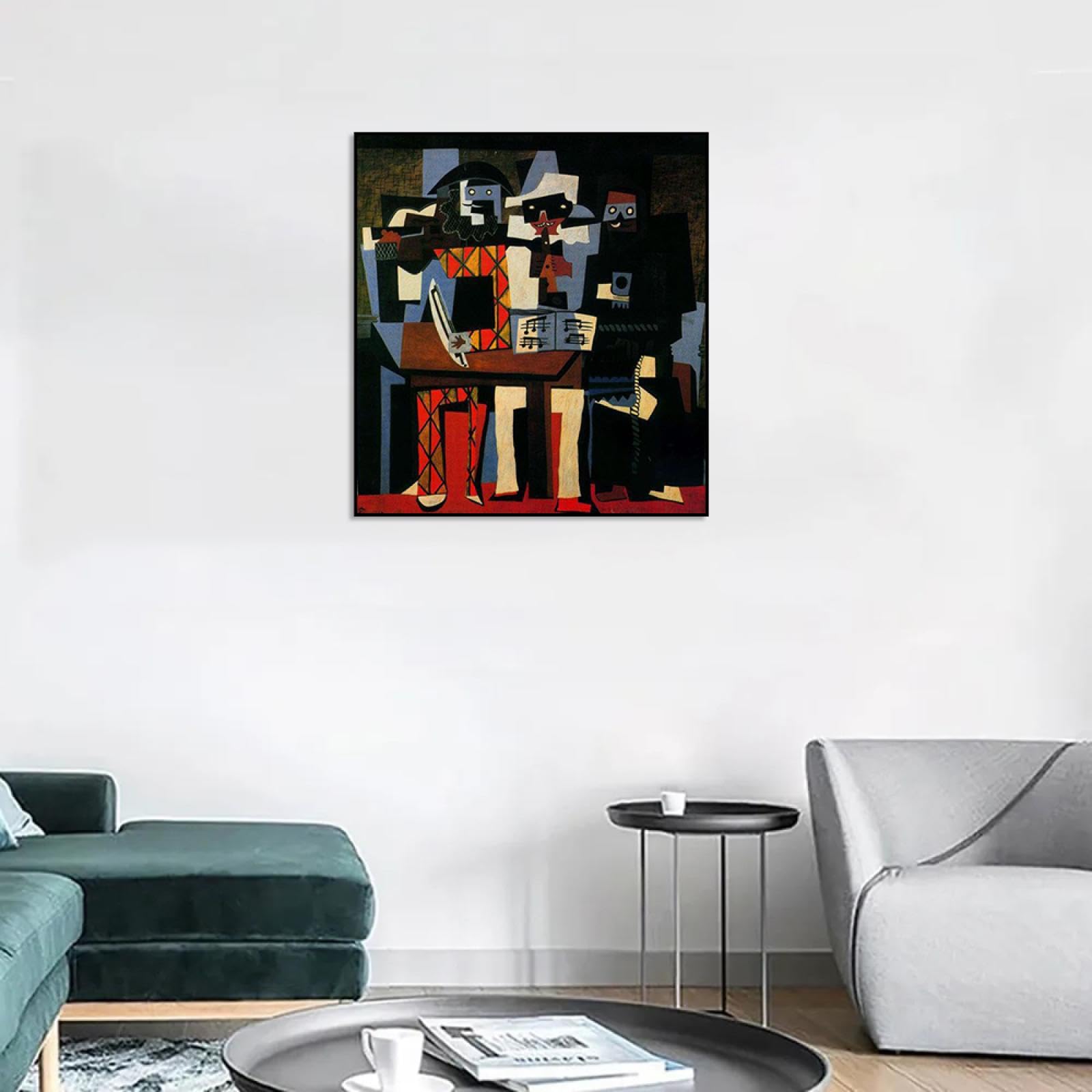 Amazon.com: Cubism Painting Musicians with masks By Picasso Famous