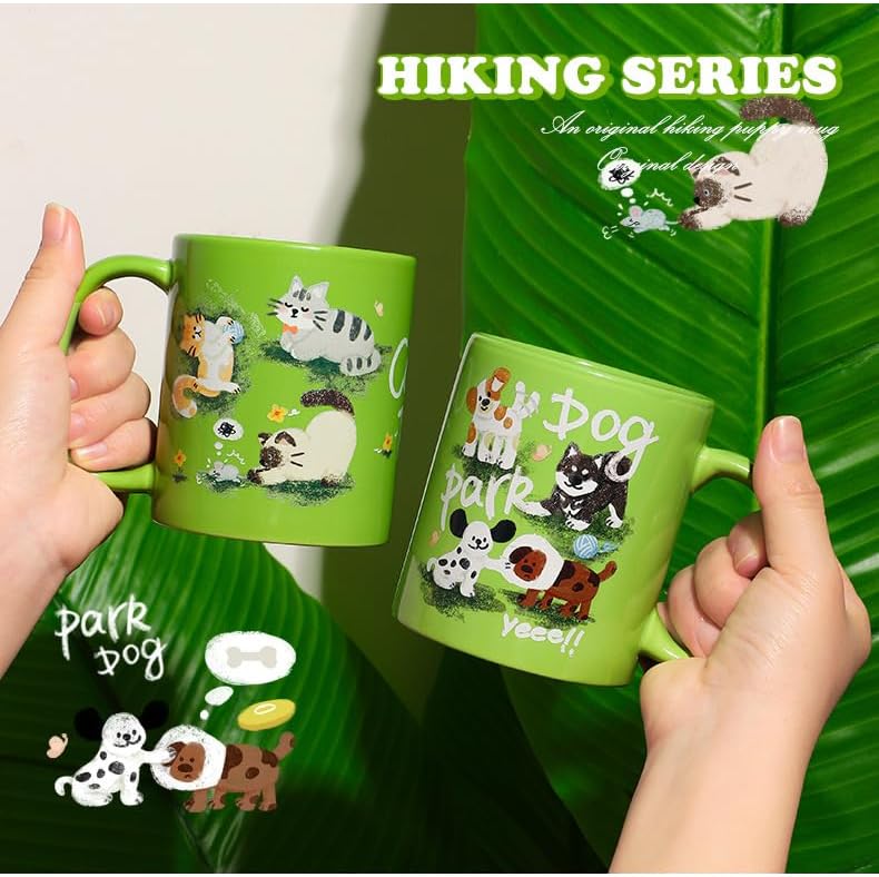 Miniatura 2 de SPLIUMG Tazas de café de 12 onzas, tazas de café novedosas, regalos para gatos amantes de los gatostazas de perros para amantes de los gatos, taza