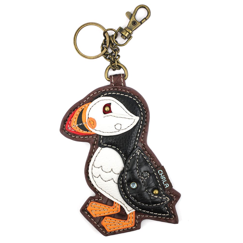 CHALA Bird Collection Women's Decorative Key Fob/Coin Purse Accessory - Puffin