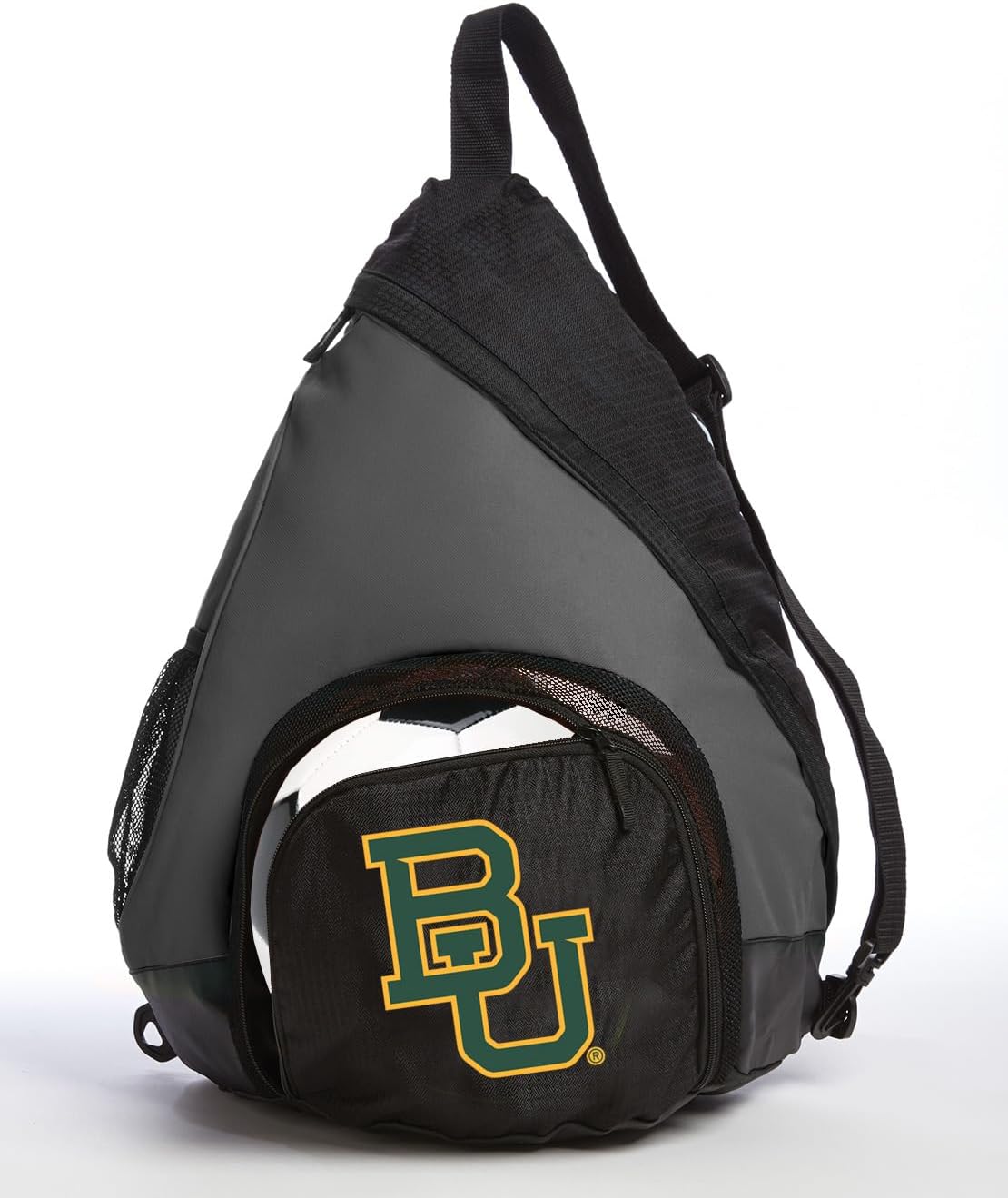 Broad Bay Baylor Backpack with Soccer Ball or Volleyball Bag BU Bears Sports Gear Compartment Practice Bag Black