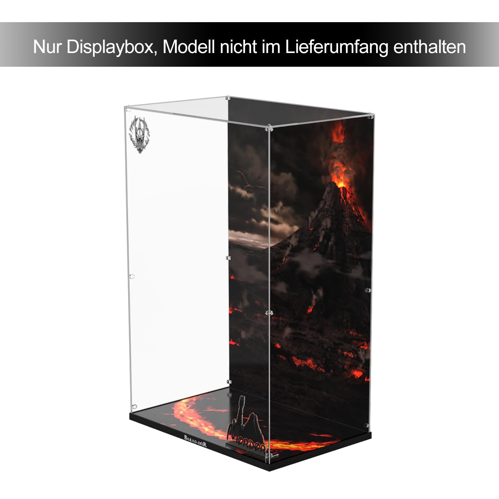 Acryl-Vitrine für Lego 10333 Der Herr der Ringe: Barad-dûr, Verdickter Acryl-Display-Kasten mit klarem Hintergrund, staubdichter Display-Kasten, kompatibel mit Lego 10333 (nur Kasten, Keine Modelle)