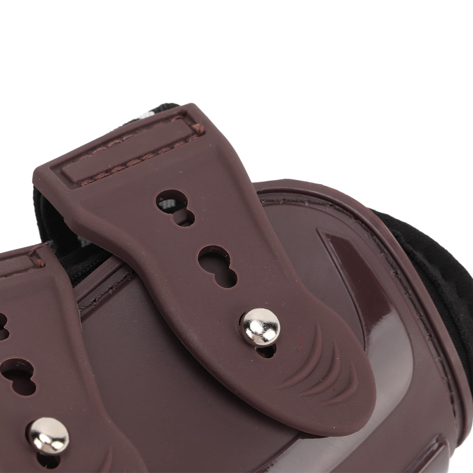 Botas de tendón de salto con frente abierto, 4 piezas de botas de soporte para tendones de caballo, botas ajustables de primera calidad para uso diario ecuestre y ejercicio