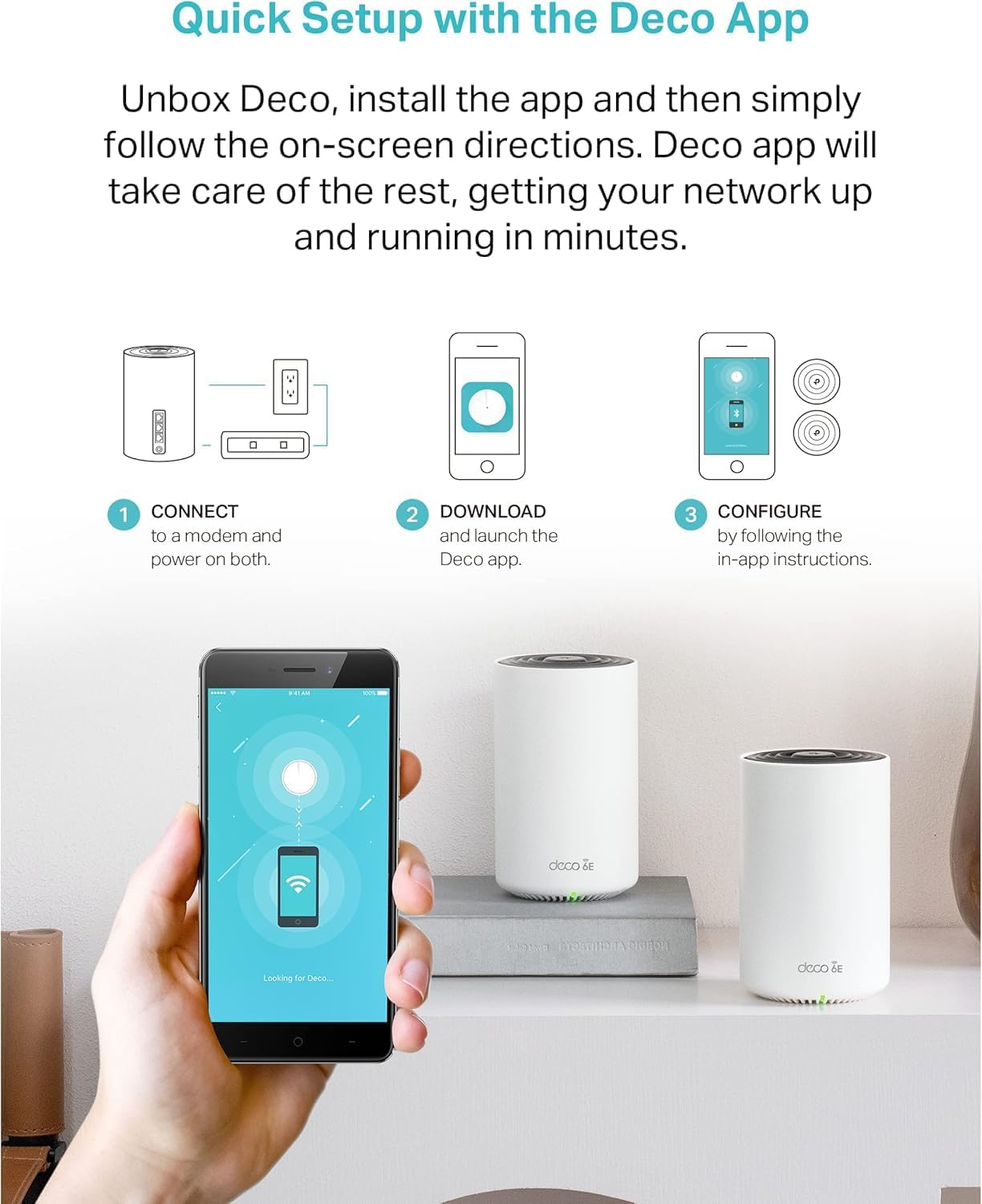Amazon.com: TP-Link Deco AXE5400 Tri-Band WiFi 6E Mesh System(Deco