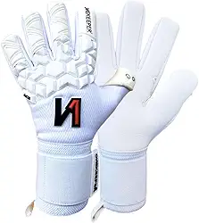 ONEKEEPER ACE Preto ou branco ou laranja ou preto e branco | Luva de goleiro de nível profissional para adultos e jovens | Luvas de goleiro de futebol GK | Látex de contato de 3,5 mm | Corte negativo