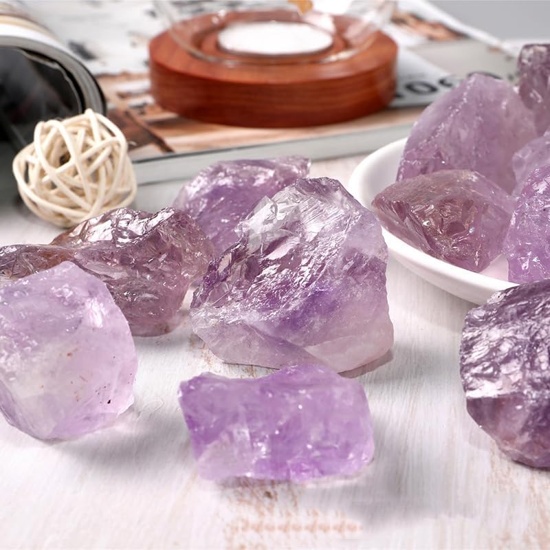Gross Crystal Crystal Purple Stone of Quartz, Gross Glast Crystal Stones, Decoration for Home,1000g