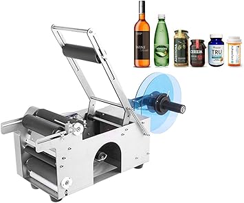 KUNHEWUHUA 32-150mm Semi-Automatic Round Bottle Labeler ...