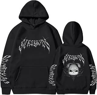 長袖パーカー 応援服 Stray Kids グッズ コスプレ服 ソフト 快適 カジュアル ファッション ゆったり 上着 春 秋 冬 下着 普段着 学生 誕生日/記念日プレゼント 男女兼用 人気韓流グッズ ペアルック 4XL