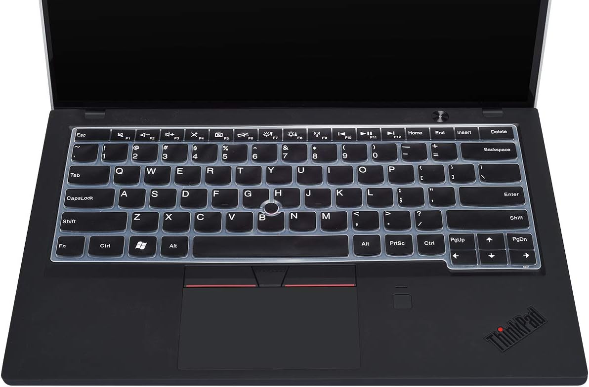 Keyboard Cover for for 14" Lenovo Thinkpad T14 Gen 2, E14 Gen 3/2, T14s Gen 2/1, L14 Gen 2, Thinkpad T490 T495 T480 T480S T470 T460(S) T460p, ThinkPad P14s, X1 Carbon 5th/6th/7th(2019-2017) -Black