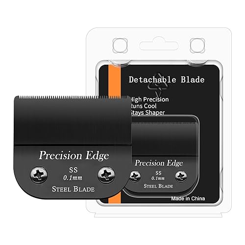 Miniatura 8 de Juego de 4 cuchillos de acero inoxidable de repuesto desmontables profesionales, compatibles con Andis AGC, BDC, BGC, MBG, oster Classic