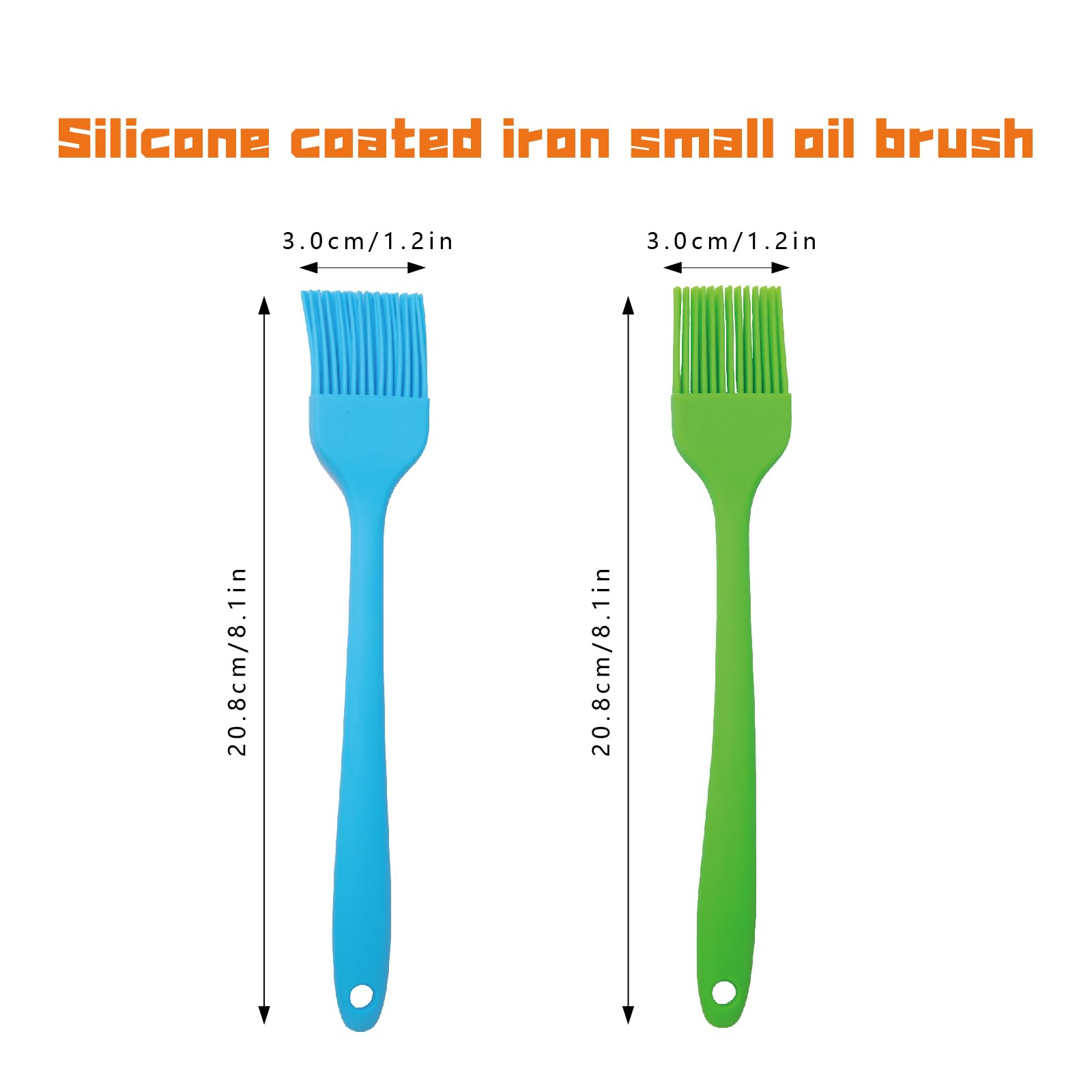 Pennello Da Cucina In Silicone - 20 Cm, Verde, Per Olio, Salse, Forno E Griglia - Foto 10