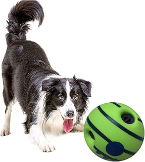 5.5''Wobble Giggle Dog Ball,Strange Dog Toy Ball,Peppy Pet Ball,Training Playing Ball,Interactive Toy for Small Medium and Large Dog,Rolling Ball,Waggle Ball,The Best Fun Giggle Sound Dog Toy
