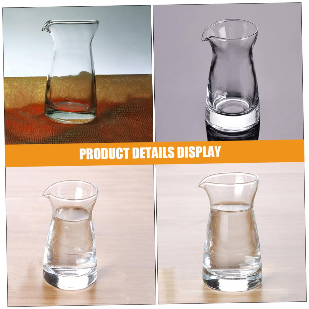Glas Sahnekännchen 6 Stück 80ml für Küche und Catering