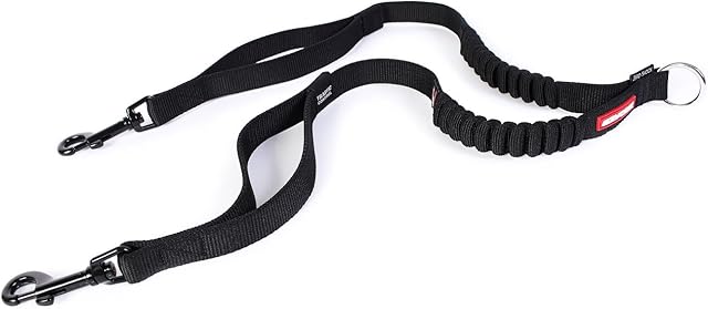 EzyDog Zero Shock Coupler with Traffic Control, 24-Inch, Black