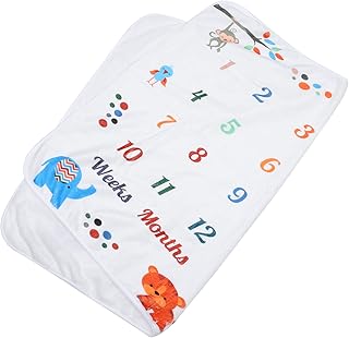 Healeved 1Pc Cobertor De Marcos Cobertor De Bebê Menino Cobertor De Meninas Cobijas Recien Nacidos Marcos De Desenvolvimento Infantil Cobertor De Idade De Bebê Fotografia Em Crescimento