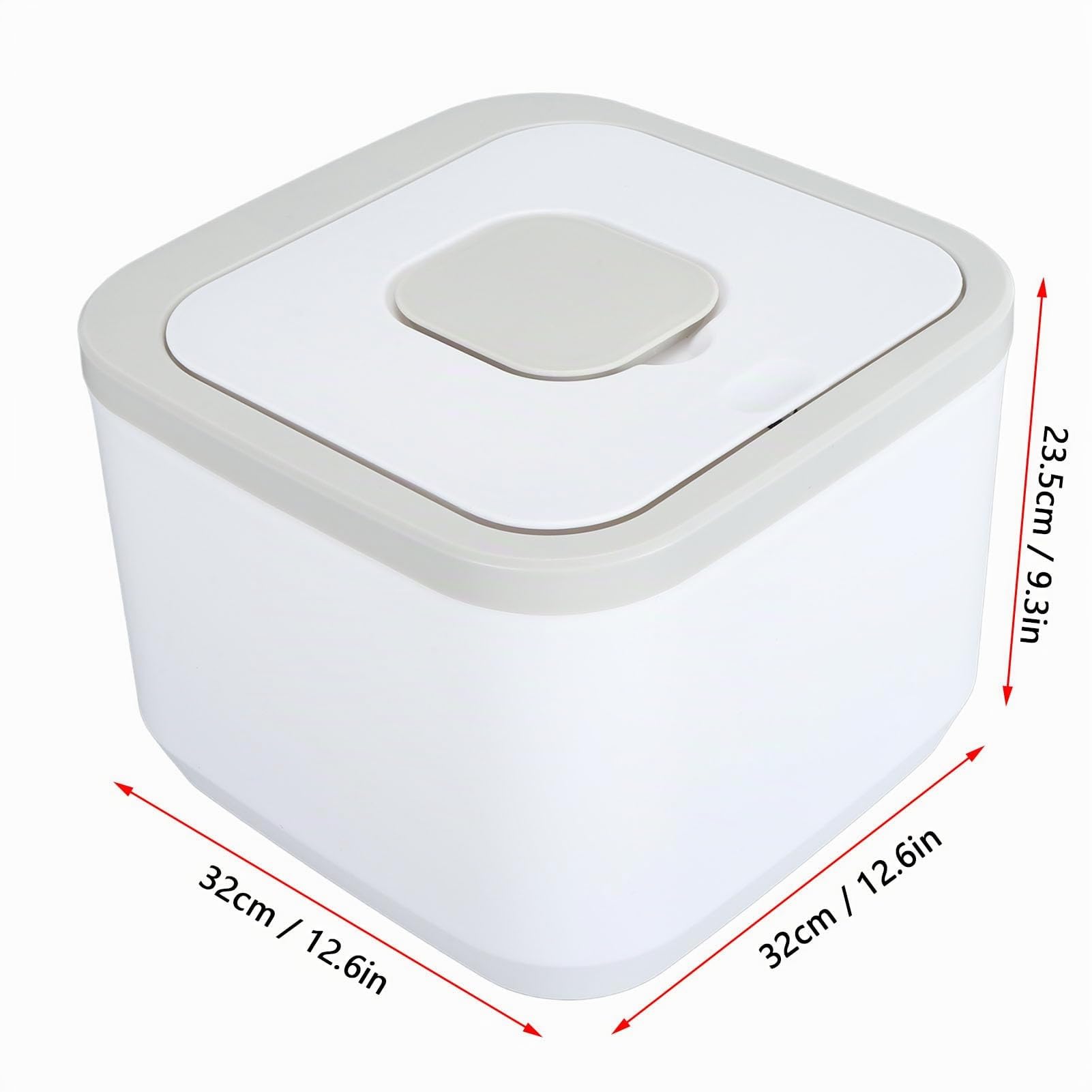 Reisbehälter, luftdicht, großes Fassungsvermögen, stapelbar, Reis-Aufbewahrungsbox mit Deckel für Mehl, Zuckerkörner (15 kg Kapazität)