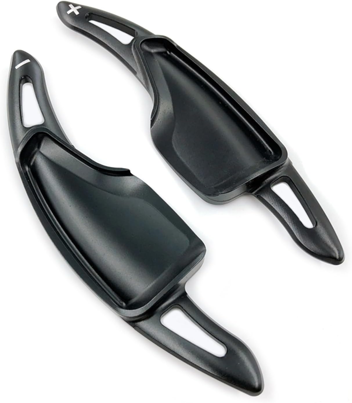 MICROCK Steering Wheel Paddle Shifter Extensions for Chevrolet Camaro 2016-2024, for Chevy C7 Corvette 2014-2019, Aluminum Black