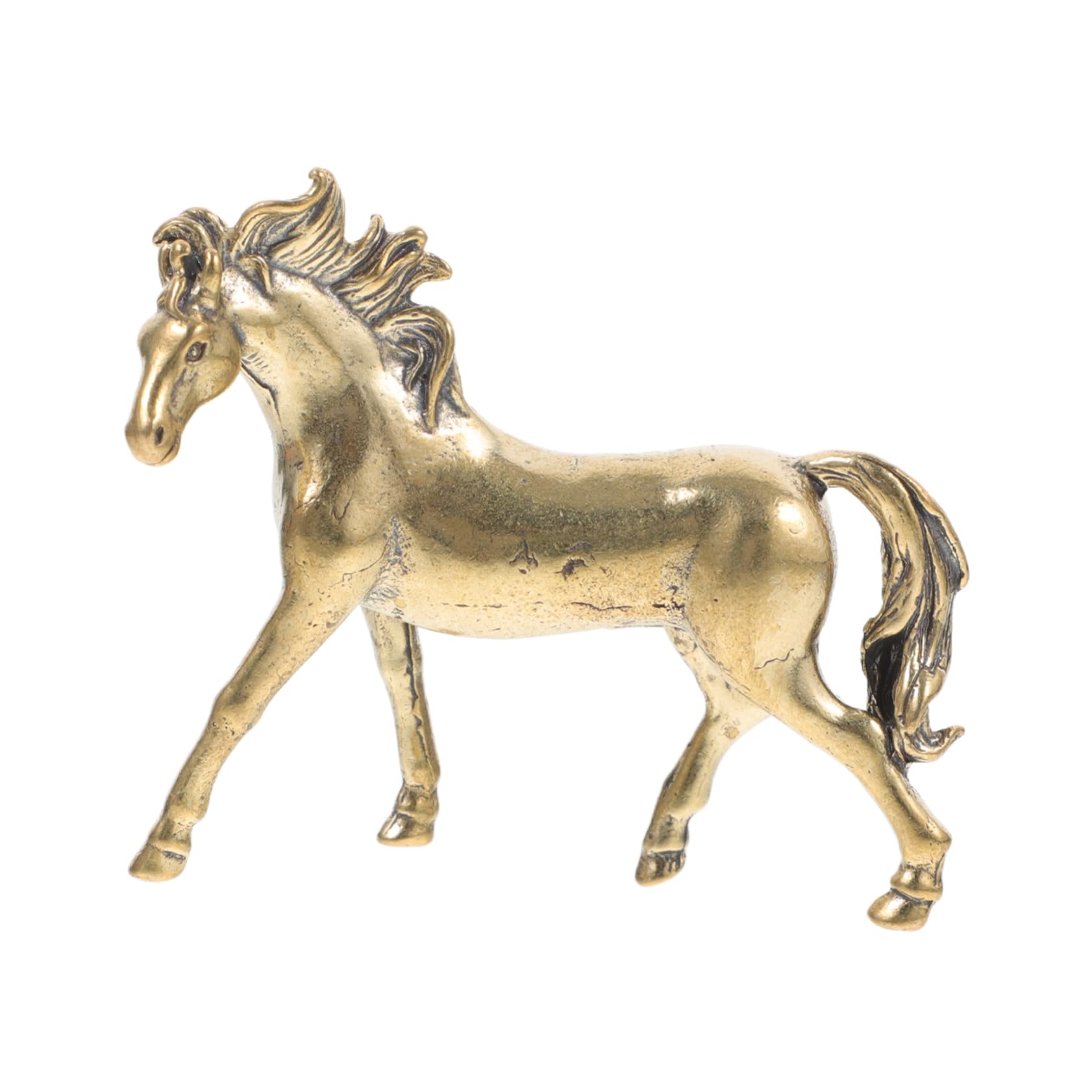 Figura de Caballo de Latón Feng Shui Decoración Hogar miniatura 7