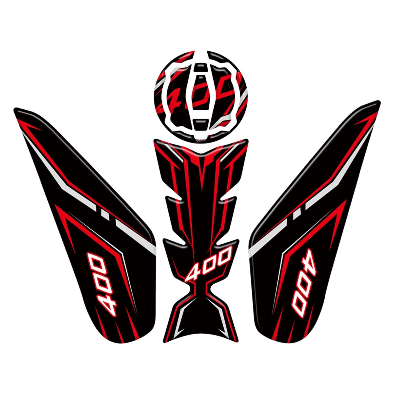 for Kawasaki for NINJA400 Z400 Motorcycle Accessories Fuel Tank Decal Protector Protection Pad for Ninja 400 Stickers