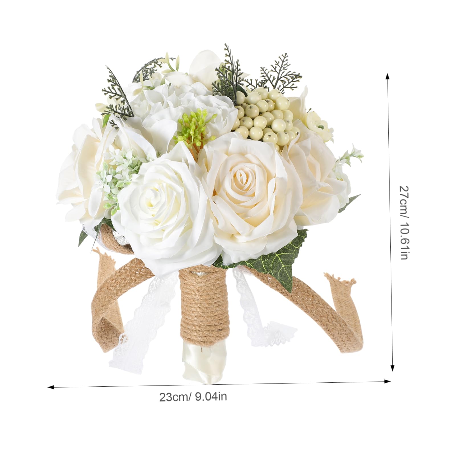 Großer Kunstblumenstrauss aus Seidenblumen mit Realistischer Optik Langer Haltbarkeit und Pflegeleicht für Hochzeit und Brautstrauß Dekoration