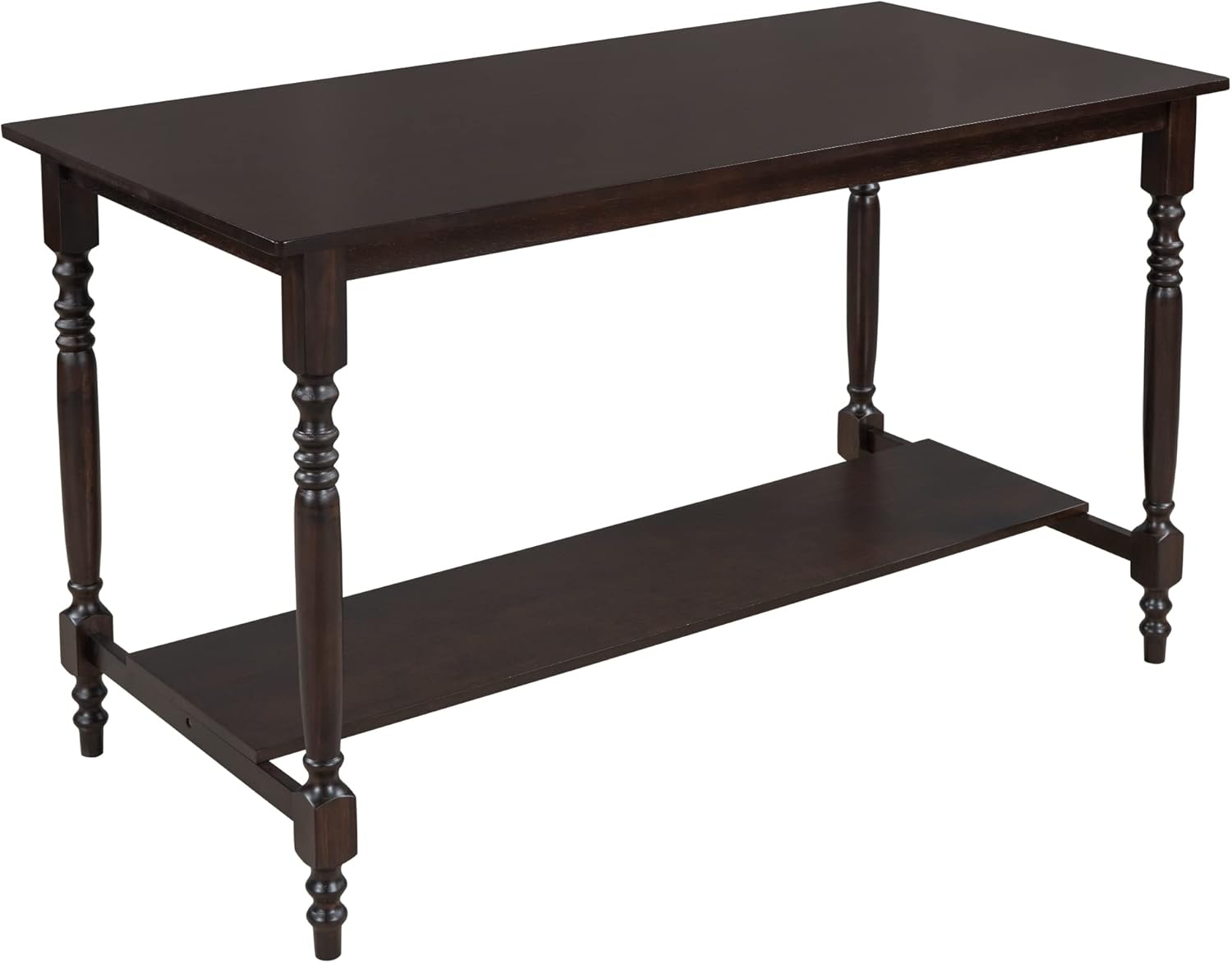 Merax 6-Piece Wooden Dining Table Set, Wood Rectangular Table and 4 Upholstered Chairs and 1 Bench, Kitchen Dining Table with Chairs for 6 Persons (Espresso)