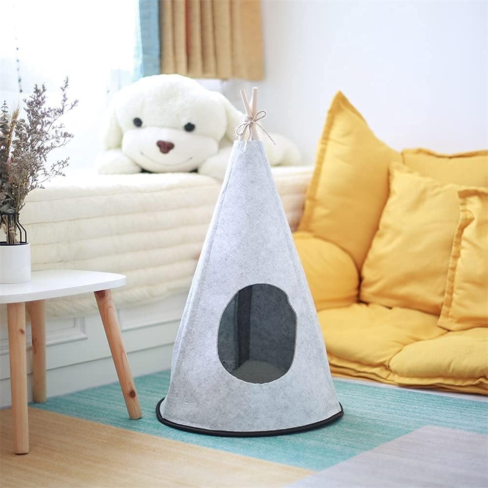 Pet Tent Foldable Cats Dog House Bed Puppy Teepee Sleeping Mat Outdoor Washable Portable Pet Kennels (Color : B)