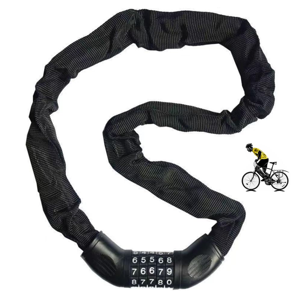 Lucchetto Catena Bicicletta A Combinazione - Antifurto Per Scooter, Cancelli, Oggetti Di Valore - Foto 3