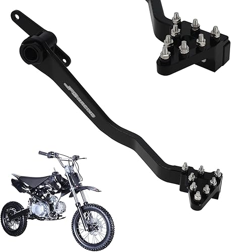 JFG RACING Palanca de pie plegable para motocicleta CNC universal para CRF XR RM KX KLX TTR PW SSR Apollo TAO SDG 50cc - Motocicleta Dirt Pit 125cc