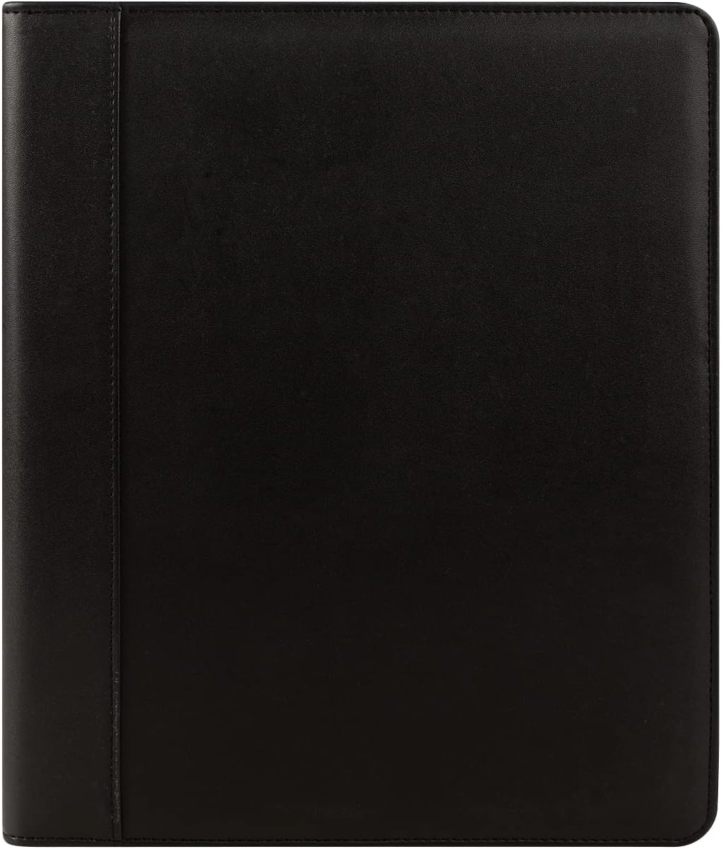 FranklinCovey - FC Basics Slim Cover for Wire-Bound FranklinCovey Planners | Simulated Leather - Open Cover (Monarch, Black) image 5