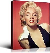 Denozer - Marilyn Monroe Framed Pictures Sexy Blond Girl Paintings American Movies Actress Artwork Prints on Canvas Wall Art Living Room House Decoration Gallery-Wrapped Ready to Hang - 20" x 24"