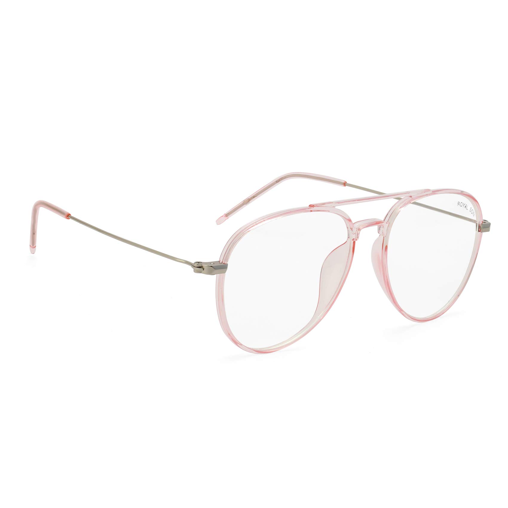 ROYAL SON Unisexs C1 Clear Lens | Pink Frame Computer Glasses-M (SF002-C5) (B08FMSXR6S) Amazon Price History, Amazon Price Tracker