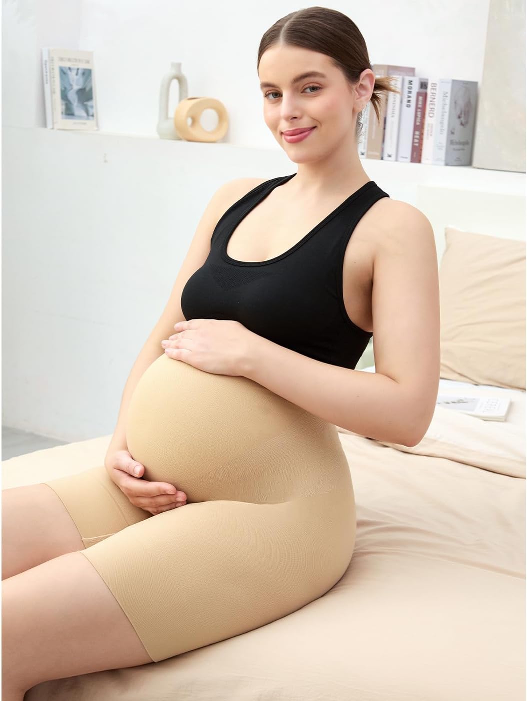 Seamless Maternity Shapewear, Prevent Thigh Chaffing, Pregnancy Belly Support, S-5XL - Image 3