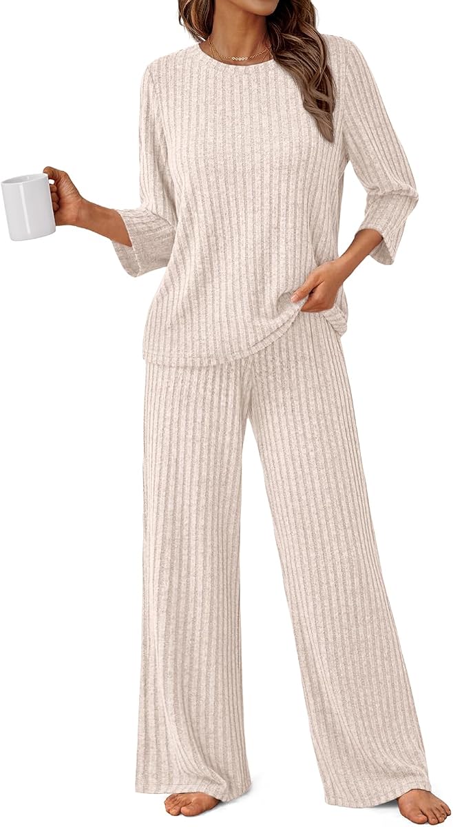 Womens 2 Piece Matching Set Lounge Wear Pajamas Outfits 2026