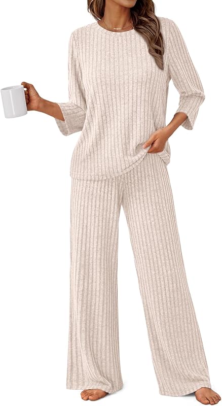 Womens 2 Piece Matching Set Lounge Wear Pajamas Outfits 2026
