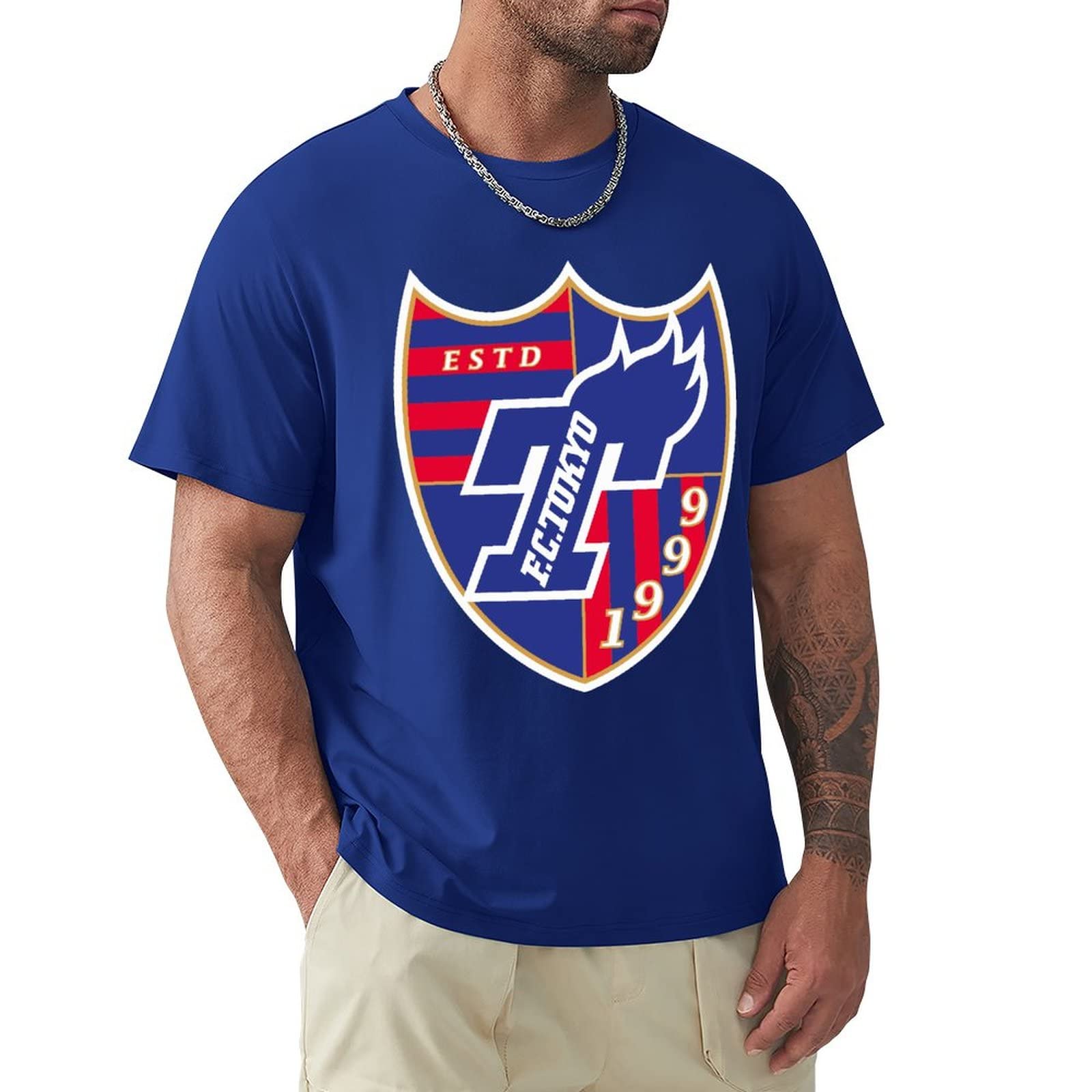 【Mサイズ】FC東京 トレーニングトップ 半袖シャツ ネイビー Amazon.co.jp: FC東京 Tシャツ メンズ 半袖 コットン 男女兼用 T