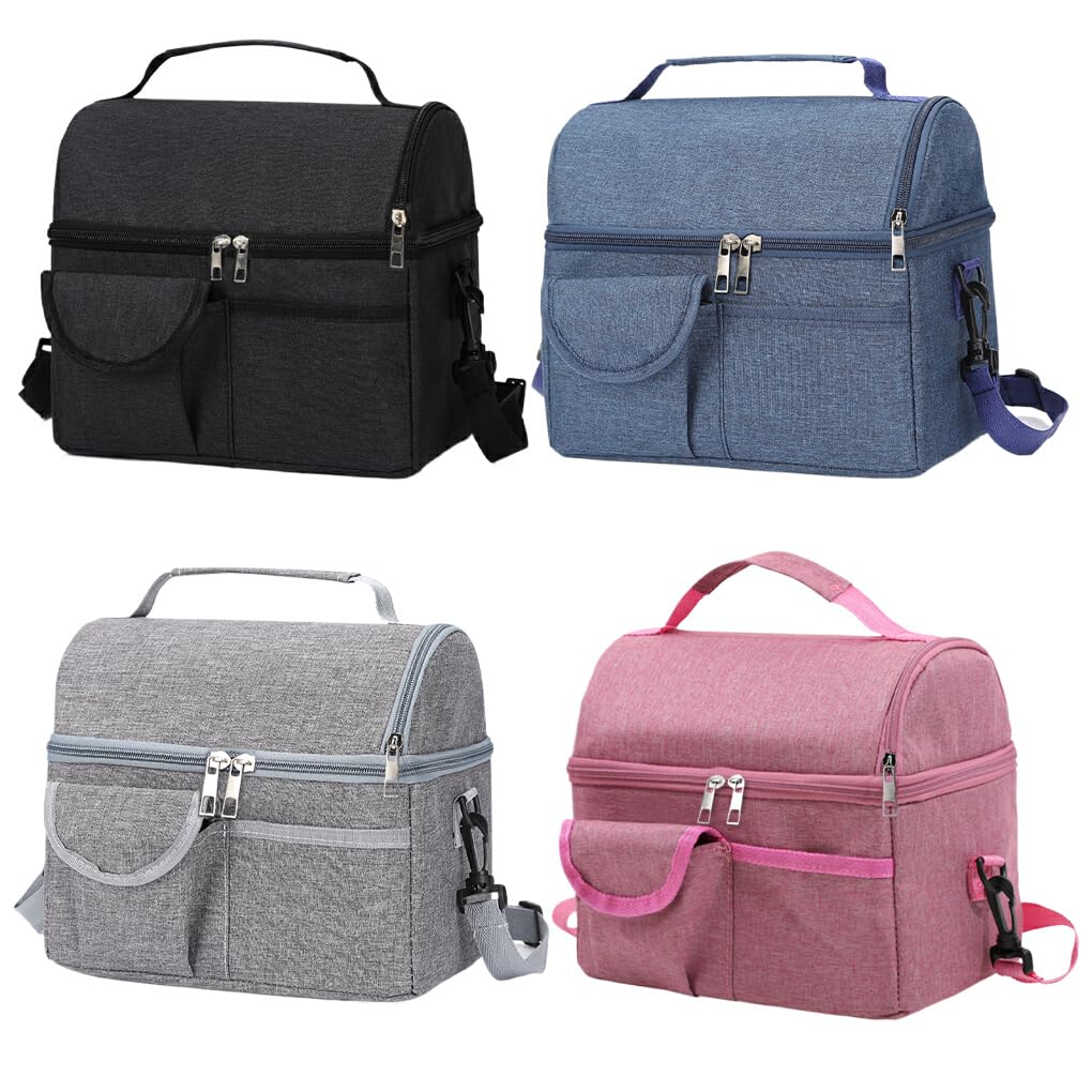 Sac isotherme professionnel for lait maternel, fourre-tout thermique en tissu for la fraîcheur des repas, voyage de pique-nique(Rosy)