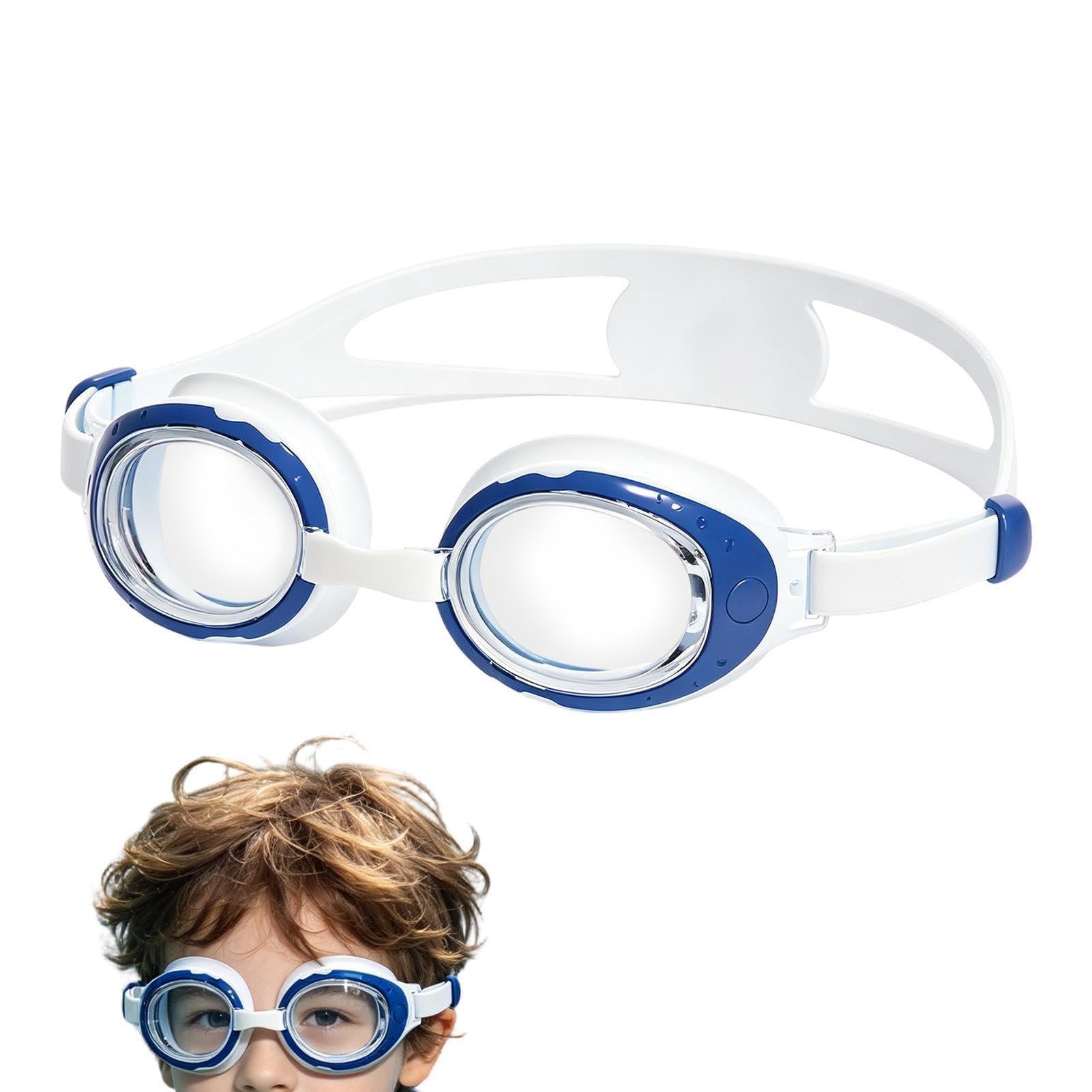 Gafas de natación para niños y niñas, ajustables, transparentes, protección ocular, para niños de 3 a 12 años, competición deportiva, playa, piscina, parque acuático