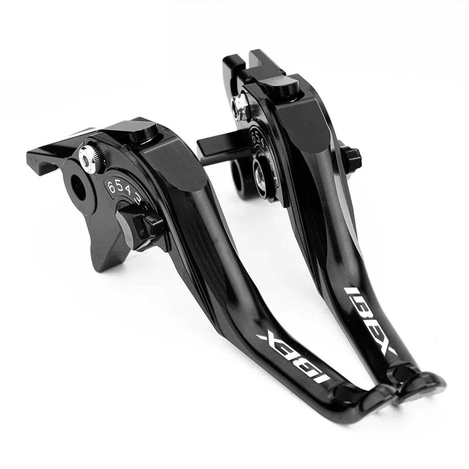 Manetas de freno de aluminio ajustables negras para CFMOTO IBEX 450 y 800MT