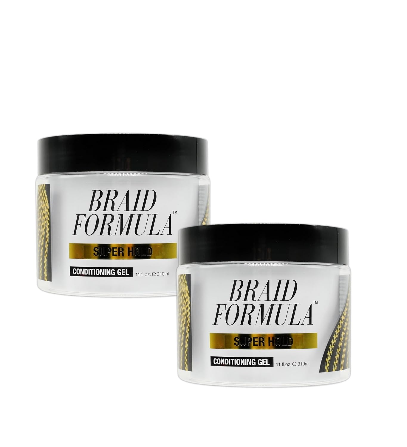 EBIN NEW YORK Braid Formula Conditioning Gel Super Hold 6.35oz Braid Gels, Loc Gels, and Edge Control Gel for Black Women – Long-Lasting Hold for Braids, Locs, and Edges – Gift Set (2 Items)